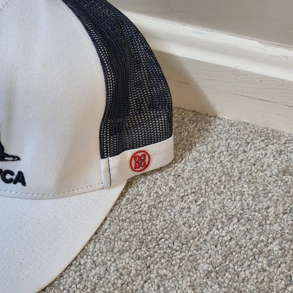 G/FORE US Open LA/CA LACC Trucker Hat White Navy Blue Snapback Golf‎ Cap